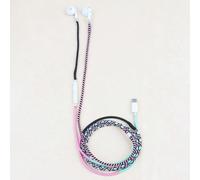 Cuffie auricolari cablate URIZONS con filo avvolto, auricolari USB di tipo C con microfono, intrecciati in nylon, con auricolari di tipo C colorati Tagli UnicaABS