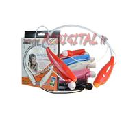 Cuffie Auricolari combo Bluetooth sport, UNIVERSALE RICARICABILE, Compatibile co