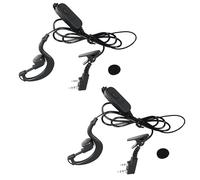 Cuffie auricolari con perno Trasmissione del suono chiara Design leggero con gancio per l ' orecchio Set cuffie per UV5R BF888S Cuffie con gancio per l ' orecchio doppio per radio bidirezionali