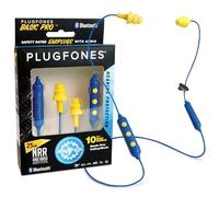 Cuffie auricolari Plugfones Basic Pro, auricolari in-ear wireless Bluetooth, riduzione del rumore di 25 dB, protezione dell'udito conforme agli standard OSHA, con microfono e controlli con
