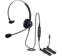 Cuffie auricolari singole per telefoni IP Avaya J139 J169 e J179 + cavo QD RJ9 Plantronics QD - QD009