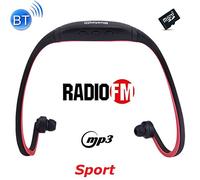 Cuffie auricolari Sport Bluetooth headphones con ricevitore Radio FM mp3 player microSD vivavoce telefonate