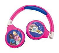 Cuffie Barbie 2 in 1 Bluetooth e Cablate per bambini con limitazione del volume - LEXIBOOK