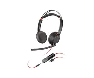Cuffie binaurali HP Blackwire C5220 - Audio stereo - Nero - Nouvo