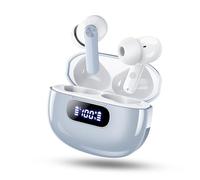 Cuffie Bluetooth, 2025 Auricolari Bluetooth 5.3 Driver Dinamico HiFi Stereo, 4 ENC Mic Cancellazione Rumore Cuffiette in Ear, 48Ore Cuffie Wireless, IP7 Impermeabile, 4g Mini USB-C Cuffie Senza Fili