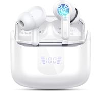 Cuffie Bluetooth, 2025 Auricolari Bluetooth 5.4 con 4 HD ENC Cancellazione Rumore Mics, 40 Ore HiFi Stereo Cuffie Wireless con LED Display USB-C, IP7 Impermeabili Cuffiette Bluetooth per Android/iOS