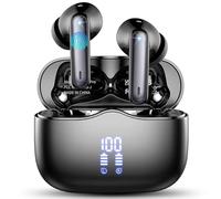Cuffie Bluetooth, 2025 Auricolari Bluetooth 5.4 HiFi Stereo, Cuffie Wireless con 4 ENC Cancellazione Rumore Mic, 40 Ore di Riproduzione LED Display Touch Control, IP7 Impermeabile Cuffiette Senza Filo