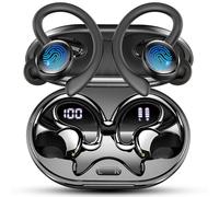 Cuffie Bluetooth, 2025 Auricolari Bluetooth 5.4 Sport con 3D HiFi Stereo, 50 Ore Cuffie Wireless In Ear Cancellazione Rumore ENC e 4 HD Mics, IP7 Impermeabile Cuffiett Senza Fili USB-C, LED Display