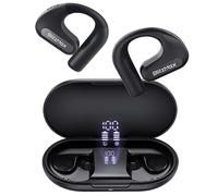 Cuffie Bluetooth 5.3 Orecchio Aperto BlitzMax, Cuffie Open Ear Wireless, Auricolari Senza Fili con ganci per orecchie, Wireless Leggeri, Bassi Potenziati, driver da 16,2 mm, 60 Ore di Riproduzione