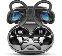 Cuffie Bluetooth 5.4 Sport, Auricolari Bluetooth con Hifi Stereo 3D Bass, 50 Ore Cuffie Wireless In Ear Cancellazione Rumore ENC e 4 HD Mics, Cuffiette LED Display, IP7 Impermeabile Cuffie Senza