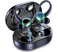 Cuffie Bluetooth 5.4 Sport Cuffie con HiFi Stereo, 50 ore Wireless In Ear Cuffie Cancellazione del Rumore ENC e 4 HD Mics, IP7 Impermeabile Cuffiette per Android/iOS