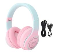 Cuffie Bluetooth ANC Cuffie da gioco cablate da 3,5 mm con cancellazione at (Rosa)