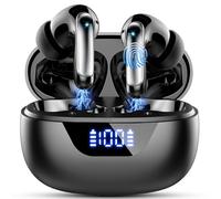 Cuffie Bluetooth, Auricolari Bluetooth 5.3 Bassi Immersivo, Cuffie Wireless In Ear con 4 ENC Mic Cancellazione Rumore, 2024 Cuffiette Bluetooth 48H Auricolari Wireless IP7 Impermeabili Android/iOS/LED