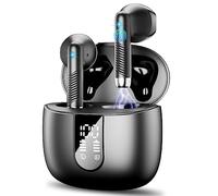 Cuffie Bluetooth, Auricolari Bluetooth 5.3 HiFi Stereo, Cuffie Wireless In Ear con ENC Mic, 2023 Cuffie Senza Fili IP7 Impermeabili Controllo Touch, Cuffiette Bluetooth Display LED/USB-C/40H, Nero