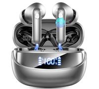 Cuffie Bluetooth, Auricolari Bluetooth 5.4 con 4 ENC Mics Stereo HiFi, Cuffie Wireless In Ear 45 Ore LED Display, Cuffiette Bluetooth IP7 Impermeabili, Cancellazione Rumore Auricolare, Touch Control