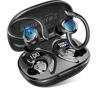 Cuffie Bluetooth, Auricolari Bluetooth 5.4 con Cancellazione Rumore Mics per Chiamate, 50 Ore Cuffie in Ear con con Display LED, IP7 Impermeabili Cuffiette Wireless Sport/Running con iOS e Android