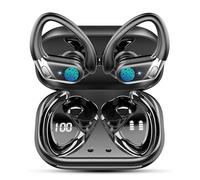 Cuffie Bluetooth, Auricolari Bluetooth 5.4 Sport con 3D HiFi Stereo, 50 Ore Cuffie Wireless In Ear Cancellazione Rumore ENC e 4 HD Mics, Cuffie Senza Fili con LED Display, IP7 Impermeabile Cuffiette