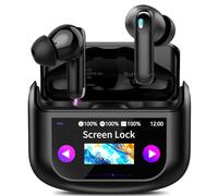 Cuffie Bluetooth, Auricolari Bluetooth 5.4 Stereo HiFi, ANC/ENC Cancellazione Rumore Cuffie Wireless, 48 Ore Cuffiette Touch Screen con Equalizzatore, In Ear Cuffie Senza Fili IP7 Impermeabile, Nero