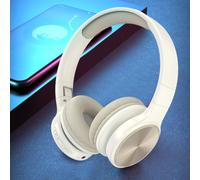 Cuffie Bluetooth circumaurali ergonomiche con suono senza perdite, microfono con cancellazione del rumore, suono surround e potenziamento dei bassi.