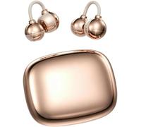 Cuffie Bluetooth Clip, Di Alta Estetica e Grande Impatto Visivo, Con Design Aperto a Clip Per L'orecchio, Cancellazione del Rumore, Suono Immersivo, Ideali Per Sport e Tempo Libero (Oro intenso)