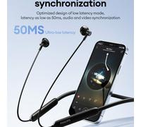 Cuffie Bluetooth con fascia per il collo PHILIPS TAN1020, lunga durata della batteria, chiamate con riduzione del rumore, auricolari senza fili sportivi per musica e giochi, magnetici semi-in-ear, com