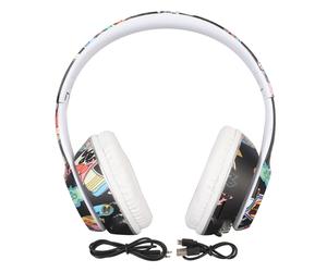 Cuffie Bluetooth con limitazione del volume, audio sicuro per proteggere l'udito, design pieghevole per una facile conservazione, la luce RGB