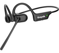 Cuffie Bluetooth con Microfono,Auricolari Bluetooth Cuffie a conduzione aerea,Open-ear Cuffie Wireless Microfono Antirumore,Cuffie aperte per Camionisti, Riunioni, Ufficio, Casa e Affar