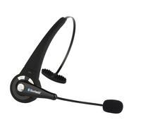 Cuffie Bluetooth con microfono flessibile per giocatori e professionisti, auricolari sovraurali con connessione multipoint, ultraleggere per un