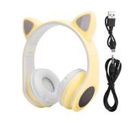 Cuffie Bluetooth con orecchie da gatto avventurose, archetto regolabile con qualità del suono ad alta fedeltà per un'esperienza audio coinvolgente,