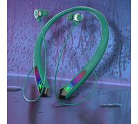 Cuffie Bluetooth da gaming Ozmmyan con luce integrata, ideali per lo sport, con design binaurale e design ispirato ai cartoni animati, perfette come