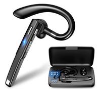 Cuffie Bluetooth, doppio microfono con cancellazione del rumore, 48 ore di autonomia, display a LED per lo stato della batteria, funzionamento