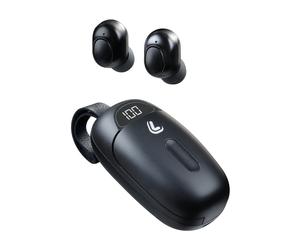 Cuffie Bluetooth Ekko 5.0 con custodia di ricarica nero