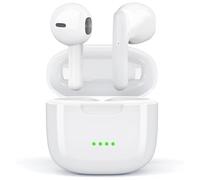 Cuffie Bluetooth for iOS iPhone/Android Samsung, Auricolari Bluetooth 5.3 Wireless Cancellazione Rumore Mic Stereo HiFi, Touch Control IP8 Impermeabili Cuffie, 24 Ore di Riproduzione In-Ear Cuffiette