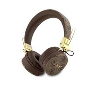 Cuffie Bluetooth Guess Logo 4G classiche wireless marroni