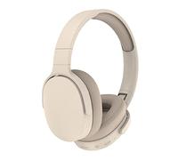 Cuffie Bluetooth HiFi, pieghevoli, cancellazione intelligente del rumore, regolabili, cuffie wireless con microfono, compatibili Bluetooth, cuffie over-ear stereo 5.1 per sport, viaggi (Beige)