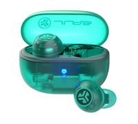 Cuffie Bluetooth JLab Go Pop ANC TWS con cancellazione attiva del rumore, colore verde acqua trasparente