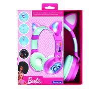Cuffie Bluetooth Lexibook Barbie con luci LED e orecchie da gatto, suono Hi-Fi