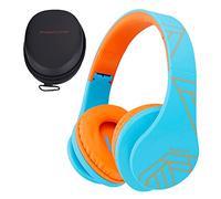 Cuffie Bluetooth per Bambini, PowerLocus P2 Cuffie Wireless Over-Ear, Cuffie Bluetooth 5.0 Pieghevoli, limite di volume di 85 dB, con Microfono, Micro SD, Cuffie Wireless e cablato,Custodia da viaggio