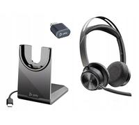 Cuffie Bluetooth Plantronics Voyager Focus2 UC MS VFOCUS2-M Con Supporto USB-C