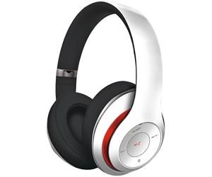 Cuffie Bluetooth Platinet FH0916B Bianche 8h Batteria 400mAh MicroSD FM AUX