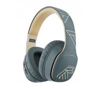 Cuffie Bluetooth PowerLocus P7 grigio asfalto, circumaurali, con microfono, ingr