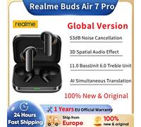 Realme Buds Air 7 Pro 50dB Ultra ANC 48H Riproduzione audio spaziale 45 ms Bassa latenza AI ENC Doppia connessione Comfort Fit Glory Beige 24h Ship
