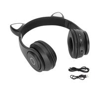 Cuffie Bluetooth scintillanti per giovani ascoltatori, pieghevoli e portatili per le avventure di tutti i giorni, con luci LED per un momento magico