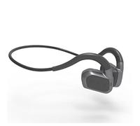 Cuffie Bluetooth senza fili a conduzione ossea ipx8 Cuffie da nuoto Impermeabili Fitness all'Aperto 32 GB di Memoria Lettore MP3 (Grigio)