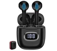 Cuffie Bluetooth Senza Fili per iPhone 17 Galaxy A57 A37 A17 A16 A56 S26,Auricolari Bluetooth 5.3 con Mic,Cuffie Wireless con Ricarica USBC,Cuffiette bluetooth Doppio Display LED,Cuffie Senza Fili 50H