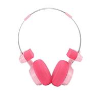 Cuffie Bluetooth Sopra L'orecchio con Bassi Profondi e Acuti Chiari per Lunghe Sessioni di Ascolto Comodamente a Casa o in Viaggio (PINK)
