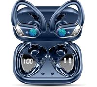 Cuffie Bluetooth Sport, 50 Ore Auricolari Bluetooth 5.4 HiFi Stereo, Cuffie Wireless Cancellazione Rumore Mics, Cuffiette Bluetooth Ricarica Rapida USB-C, Auricolare IP7 Impermeabil Palestra Correre