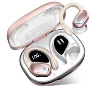 Cuffie Bluetooth Sport, 75 Ore Auricolari Bluetooth 5.4 con 4 ENC Mics, Stereo Cuffiette Bluetooth Antirumore, IP7 Impermeabili Cuffie Wireless con Display LED, Cuffie Senza Filo per Palestra/Running