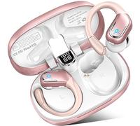 Cuffie Bluetooth Sport, 75 Ore Auricolari Bluetooth 5.4 con 4 ENC Mics, Stereo Cuffiette Bluetooth Antirumore, IP7 Impermeabili Cuffie Wireless con Display LED, Cuffie Senza Filo per Palestra/Running