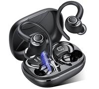 Cuffie Bluetooth Sport, Auricolari 5.4 con Mic Stereo, Cuffie Wireless con Ricarica Rapida USB-C, Cuffiette Doppio Display LED, IP7 Impermeabili Auricolare, 48H, Cuffie Senza Fili Corsa Running, Nero